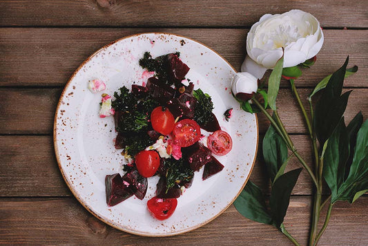 Beet recipe with chives, coriander and cumin seeds
