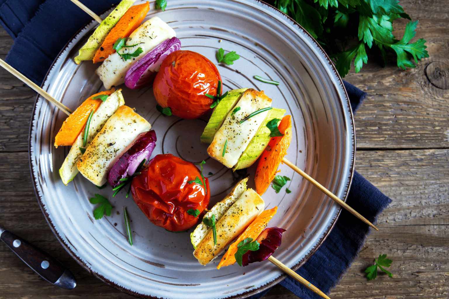 Summer BBQ: Grilled Veggies with Halloumi
