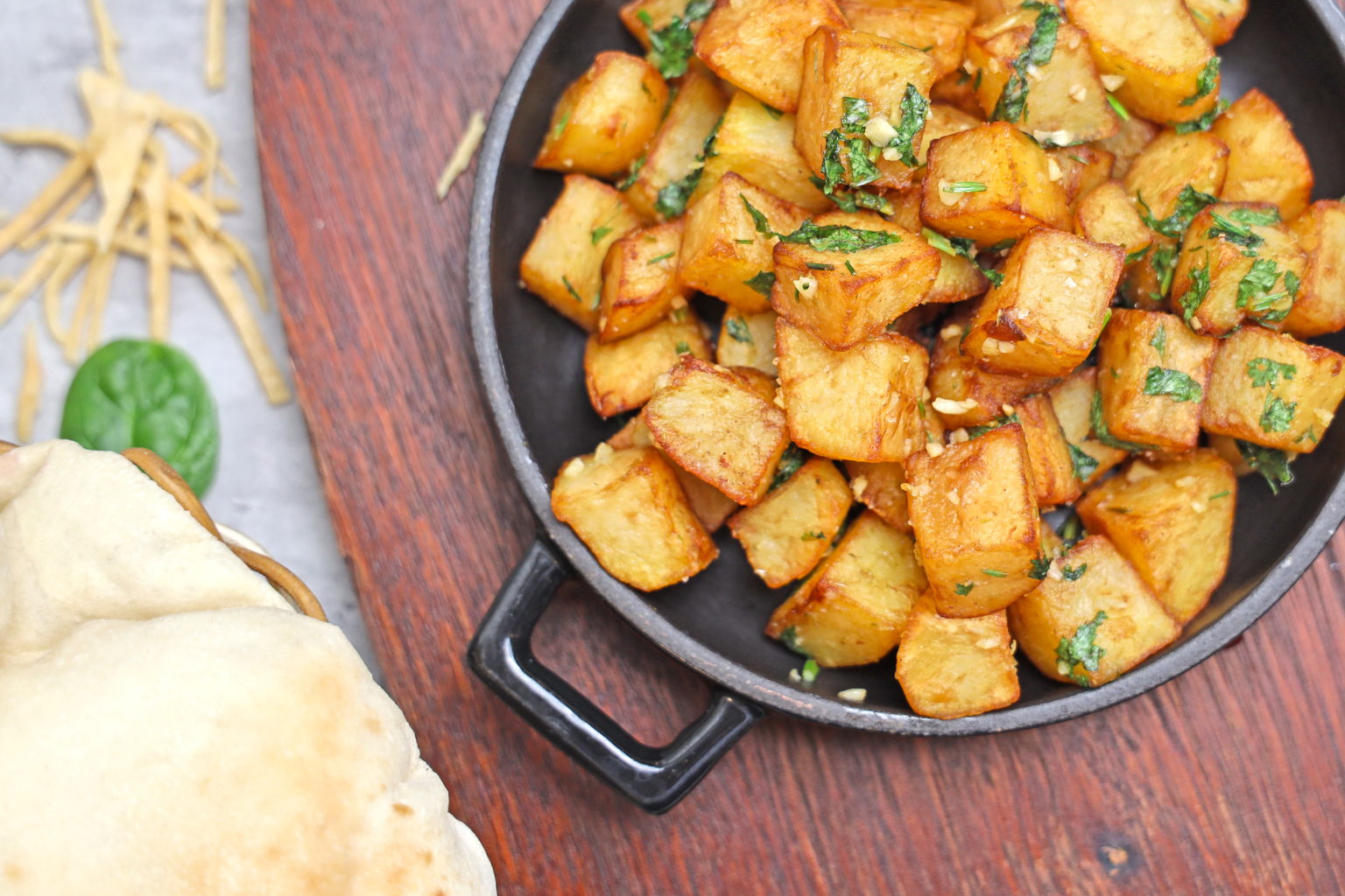 Olive oil garlic hash brown recipe