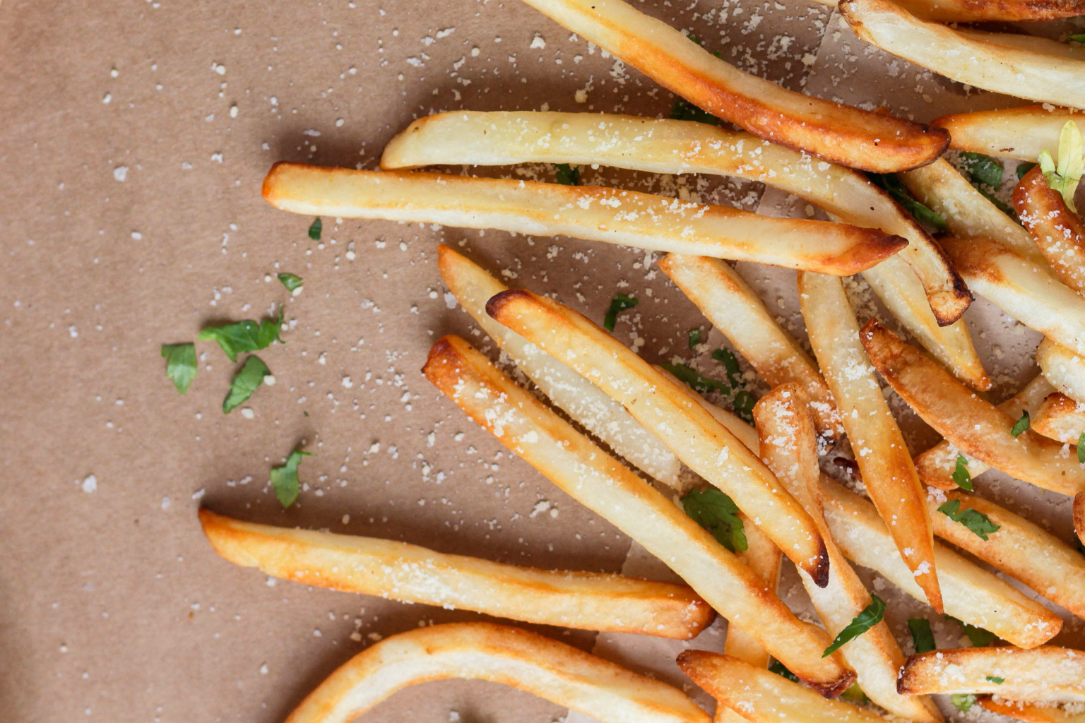 Oven baked garlic and onion fries recipe