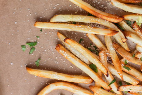 Oven baked garlic and onion fries recipe