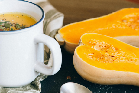 Butternut squash soup with coconut milk